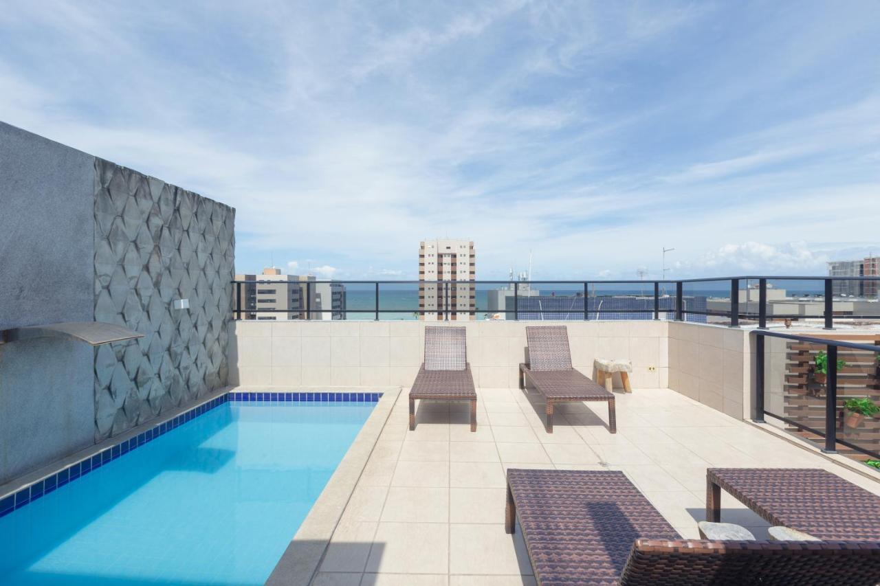 Appartement Flat Quarto E Sala C/ Vista Mar Espetacular à Maceió Extérieur photo